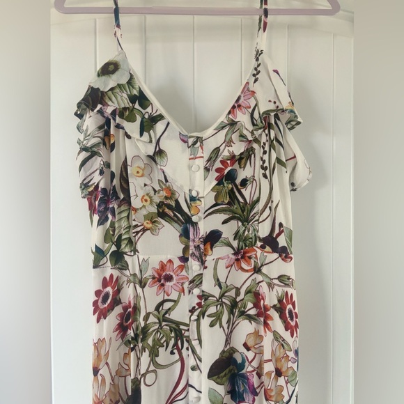 Lulus Bloom On Ivory Floral Print Maxi Dress. Size M. Never worn. Gorgeous! - Picture 7 of 12